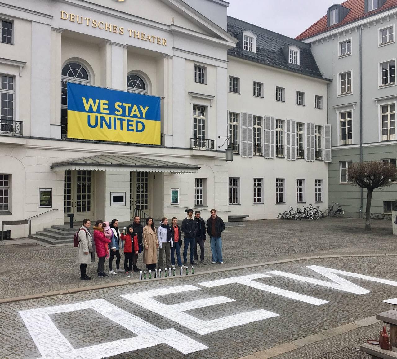 ‘CHILDREN’ sign near Berlin and Prague theaters