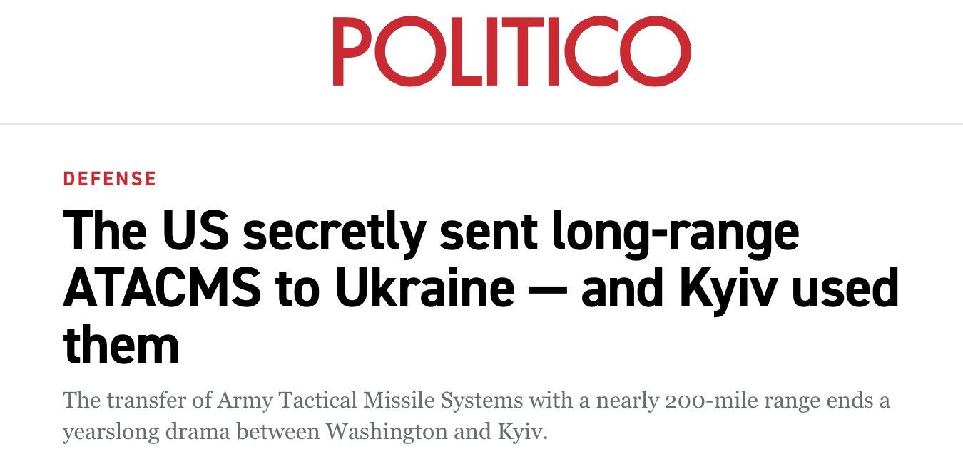 Ukraine hits with ATACMS without apocalypse