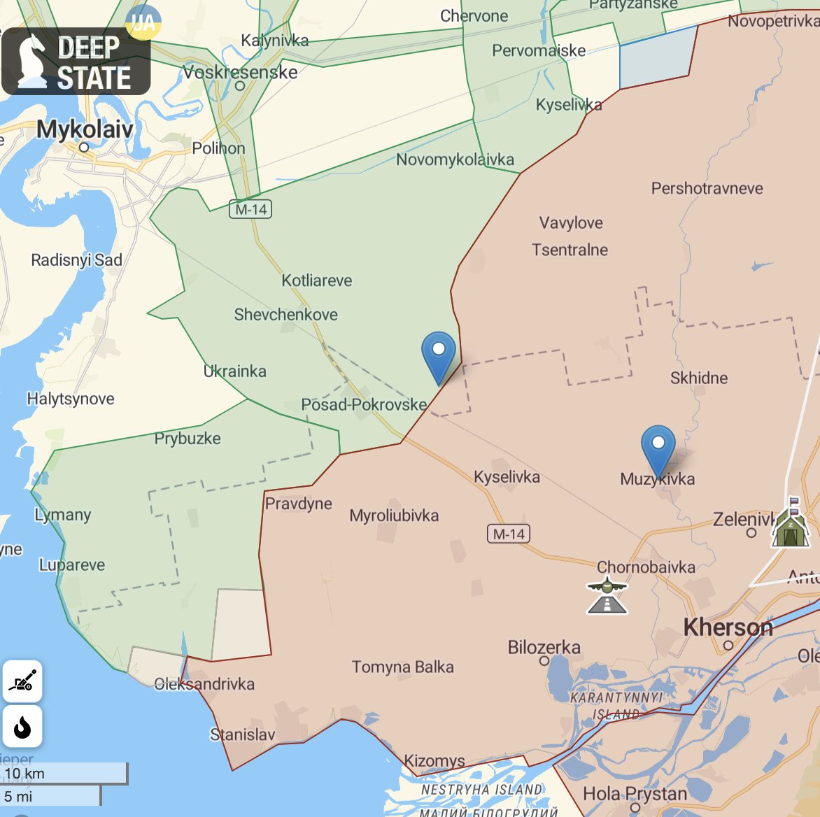 Explosions rock Russian ammo depot in occupied Kherson Oblast