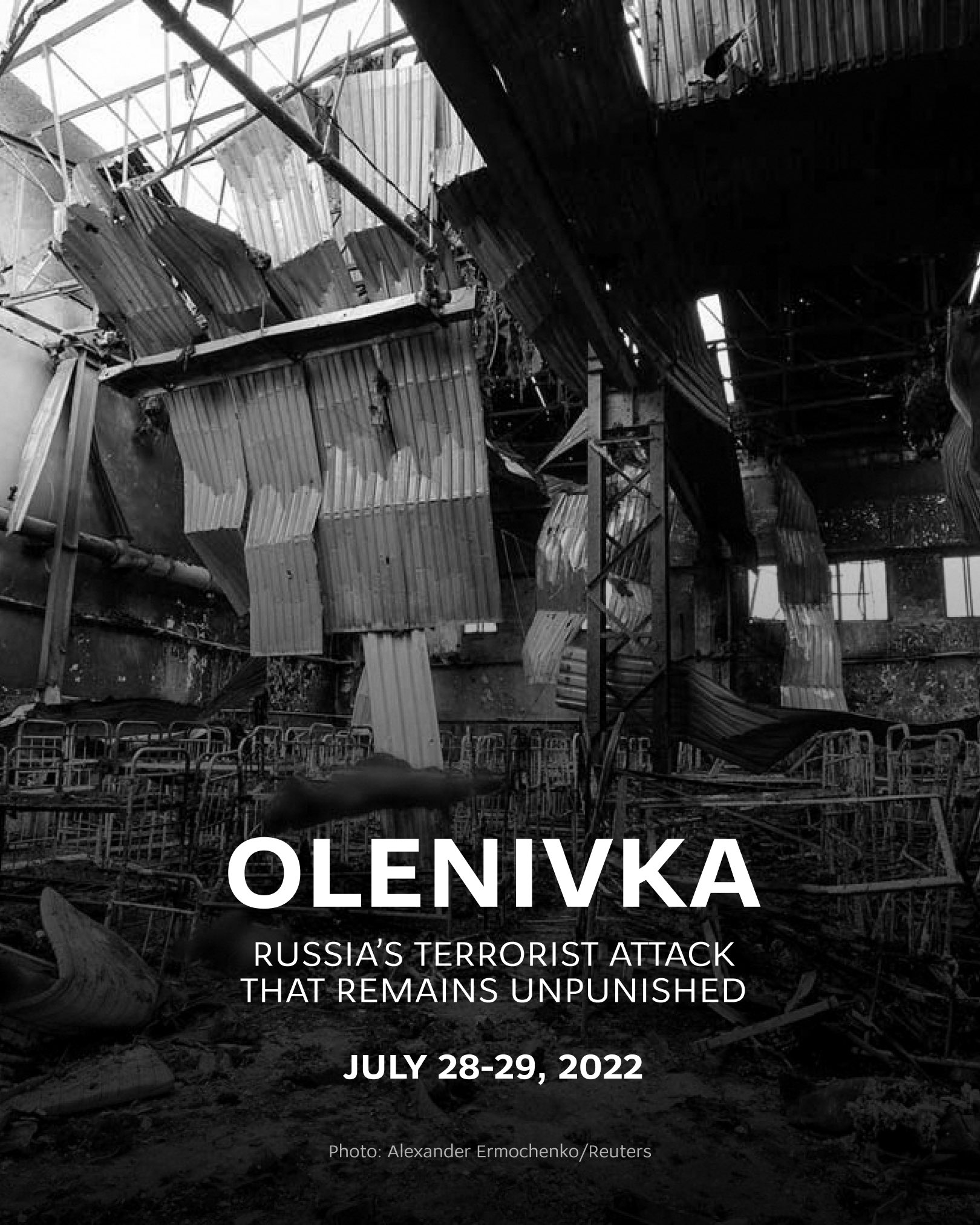Olenivka prison explosion killed 50+ Ukrainian POWs in 2022