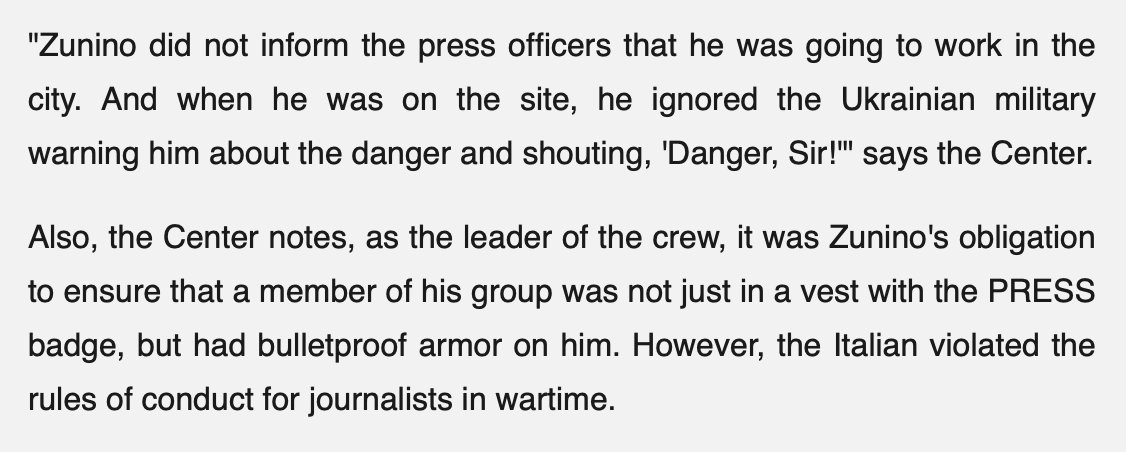Ukrainian fixer Bitik killed after ignored warnings; journalist warned about vest