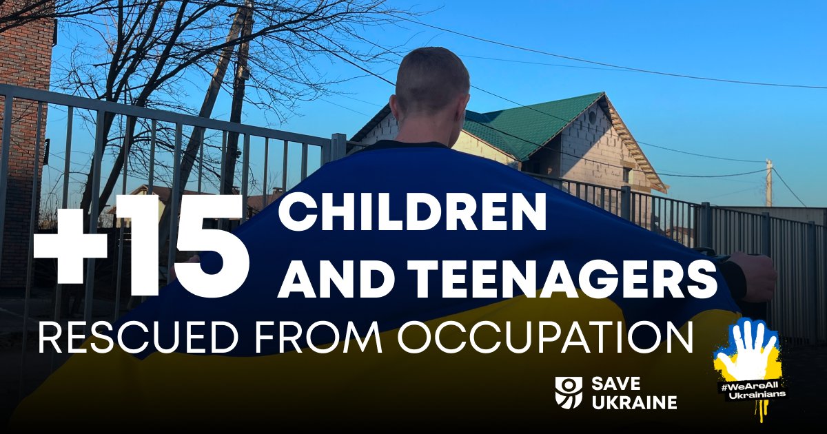 15 kids rescued from Russia by Mykola and SaveUkraineUs team