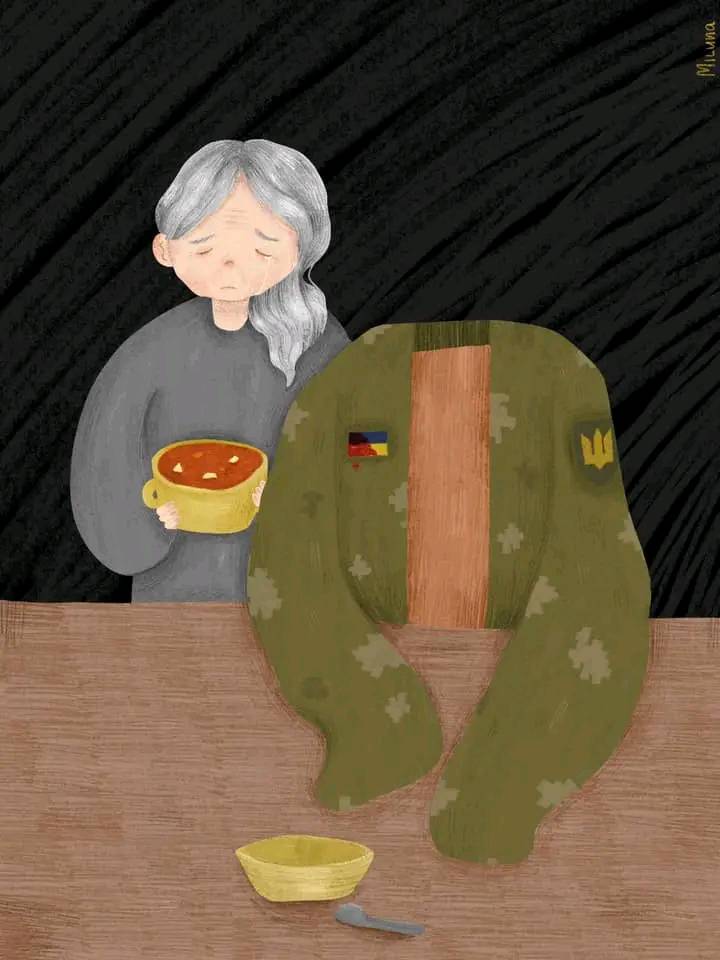 14-year-old Khrystia Danko paints war loss and grief