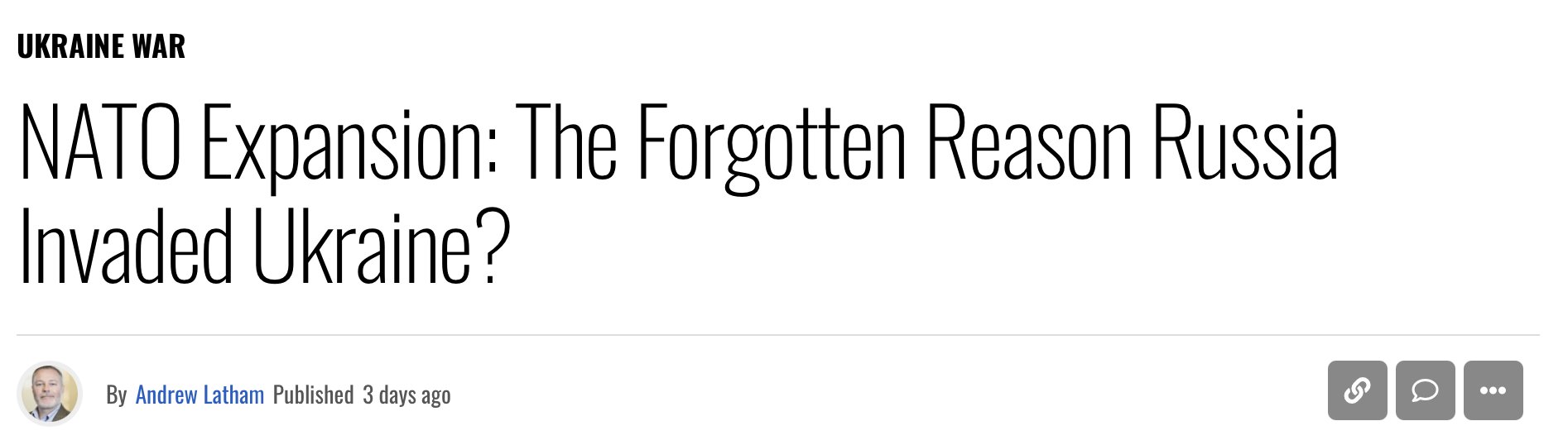 Rejection of a pro-Russia article, calling it whitewashing a genocidal war.