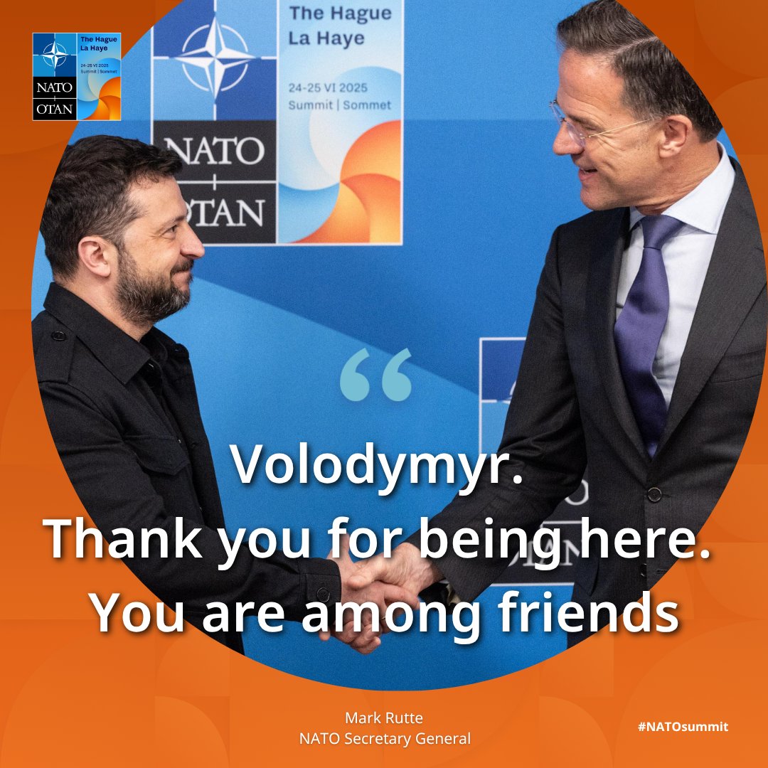 NATO Secretary General welcomes President Zelenskyy at summit