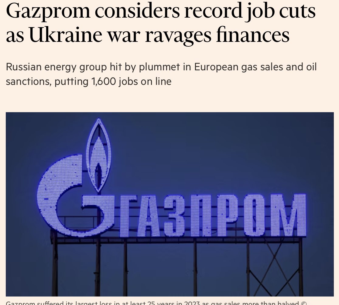 Gazprom cuts 40% of its central office workforce in St. Petersburg