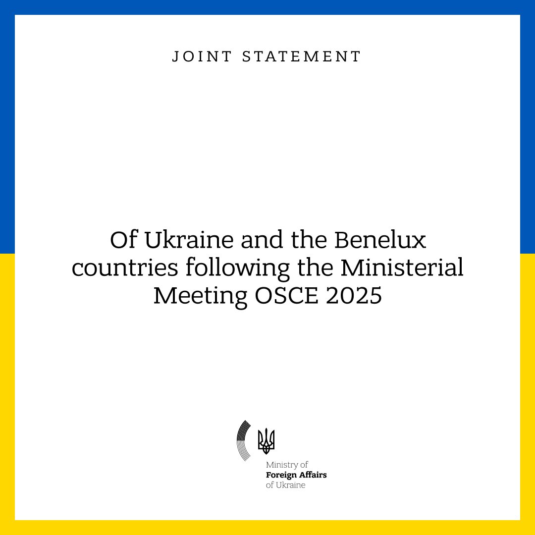 Ukraine and Benelux Reiterate Support for Sovereignty and Territorial Integrity