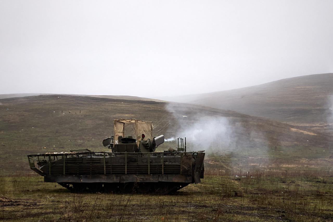 Khartia Brigade conducts combat training with modernized BMP-1TS