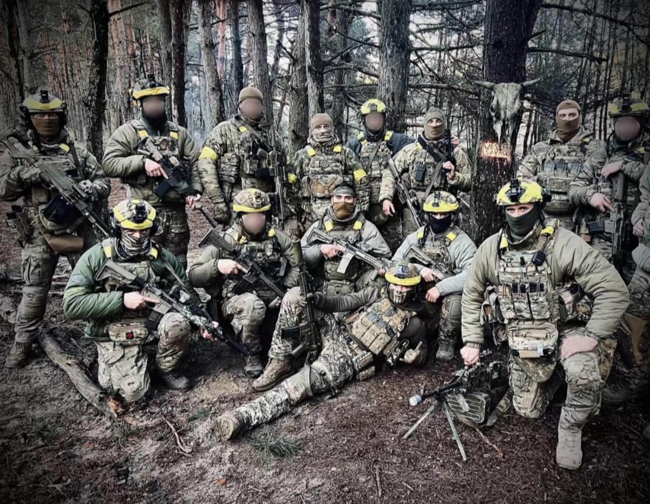 Ukrainian Omega unit soldiers on the frontline
