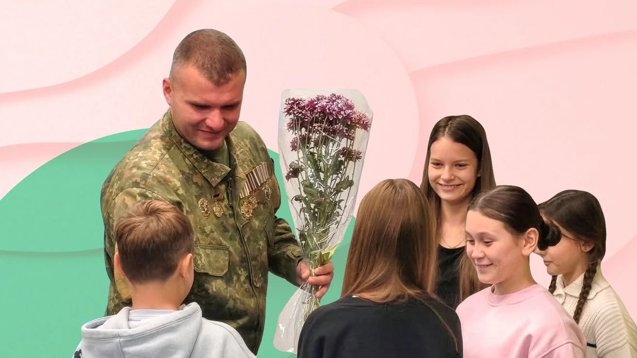 Ukrainian veteran Danylo Kachura humanizes soldiers for schoolchildren