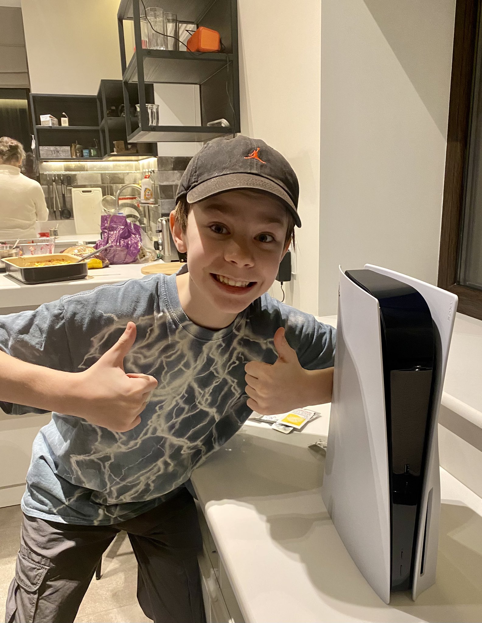 Nephew receives PlayStation during power outages near Kyiv