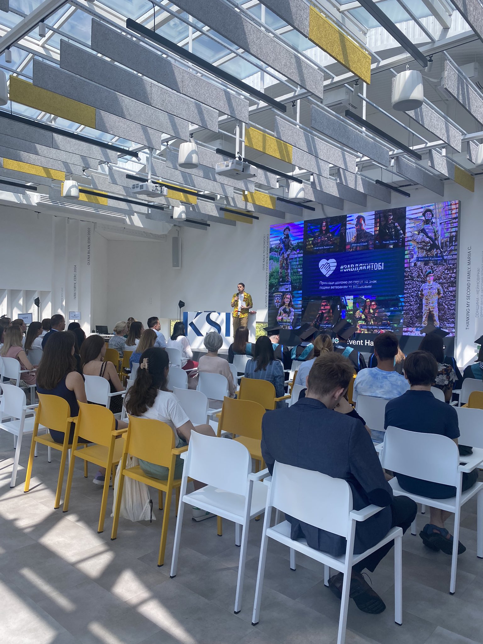 Kyiv School of Economics graduation honors students who served or studied through war