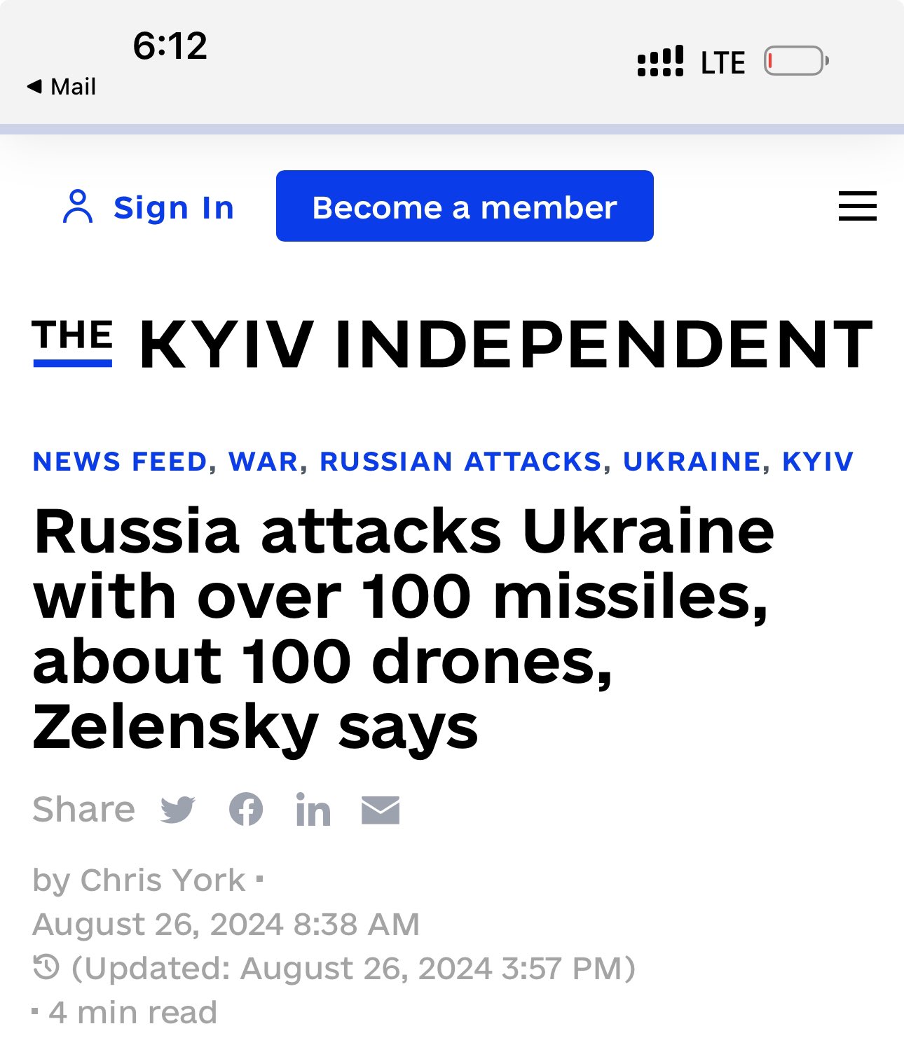 Russia strikes Ukraine with over 100 missiles and 100 drones