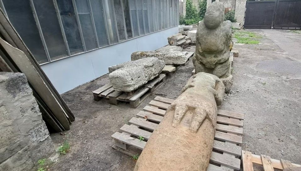 Ancient Polovtsian statues evacuated from frontlines