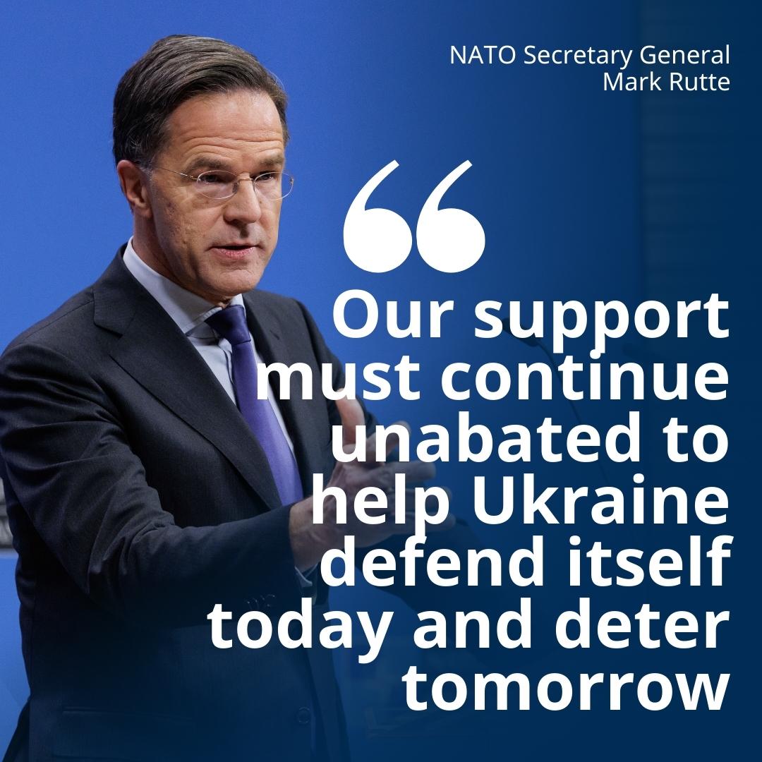 NATO chief urges continued support for Ukraine