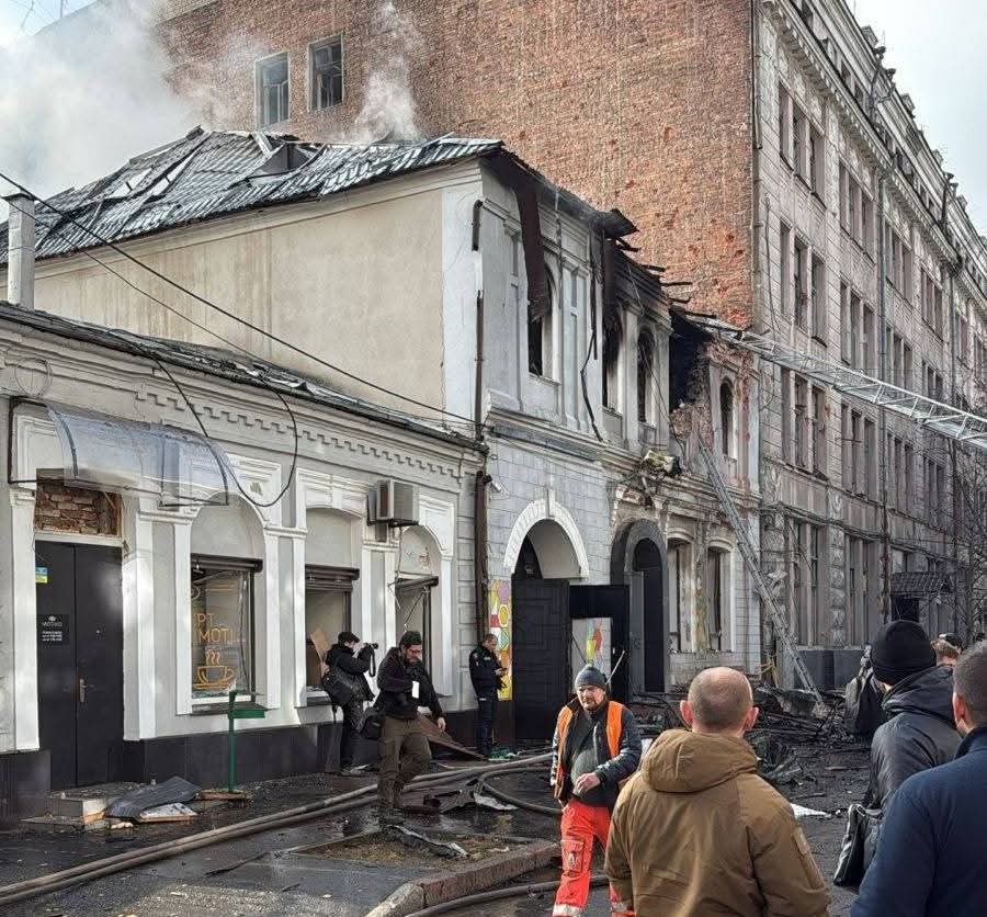 Russian strike on kindergarten in Kharkiv: fire, evacuation