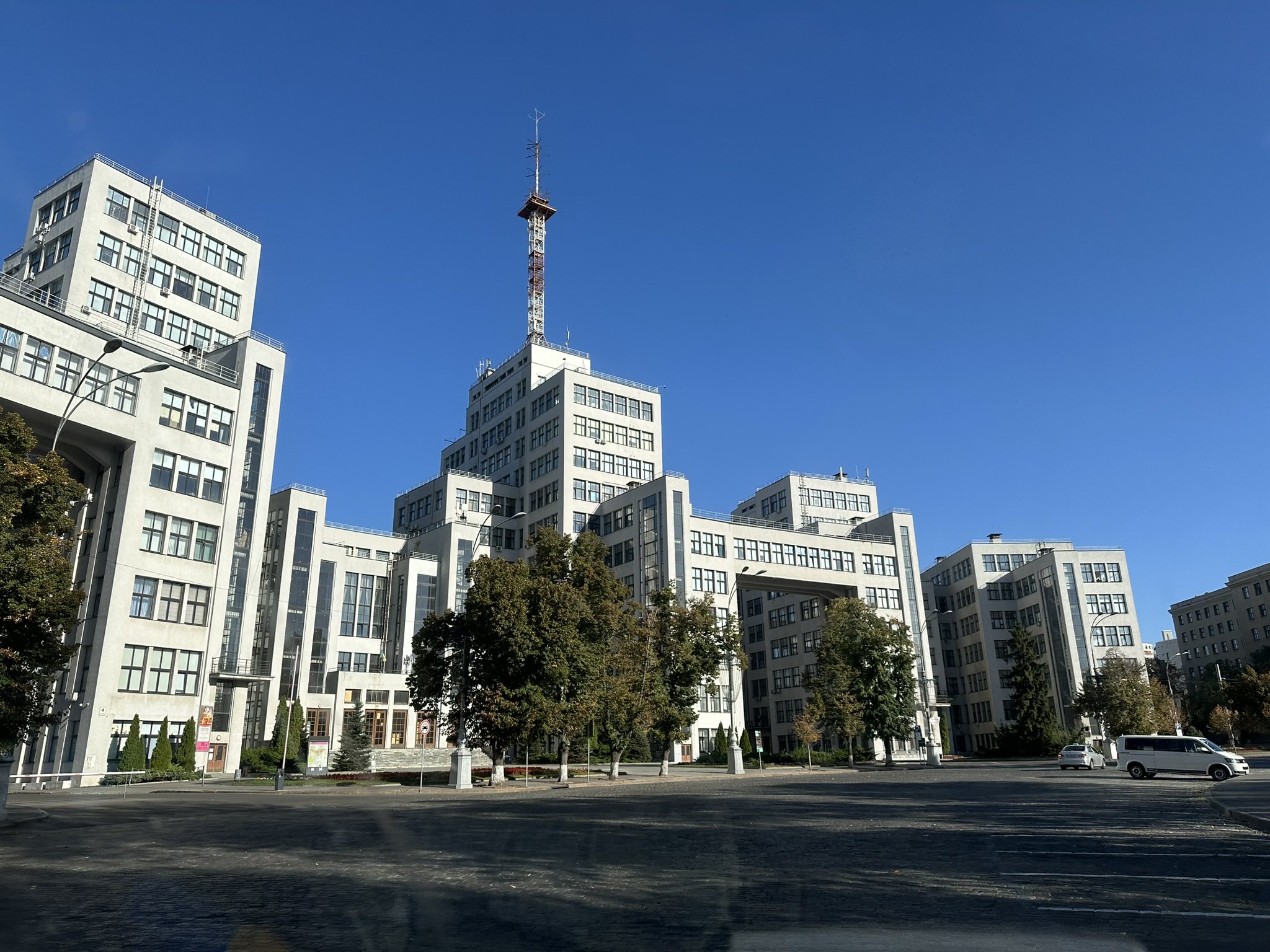 Kharkiv’s iconic historic building heavily damaged by Russian bombs