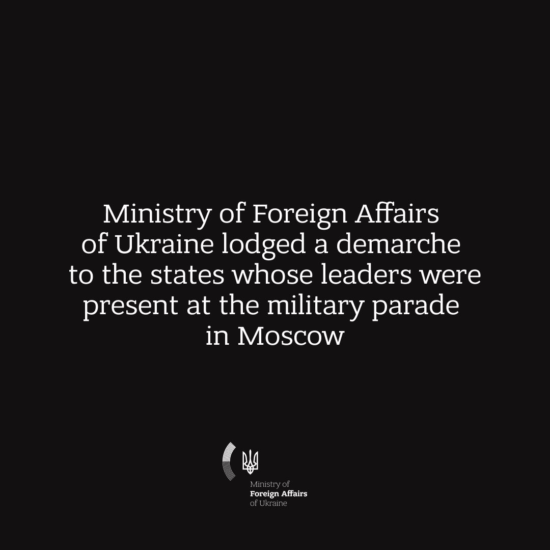 Ukraine summons diplomats over Moscow parade attendance