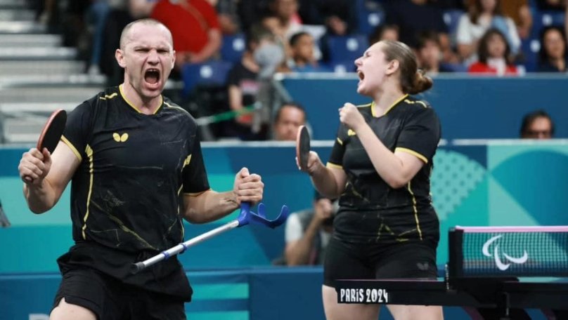 Ukraine wins bronze in table tennis mixed doubles at Paralympics