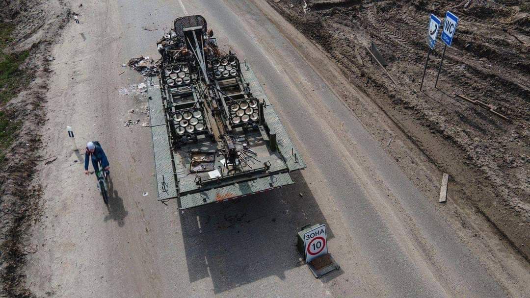 Russian armored vehicles destroyed near Odesa
