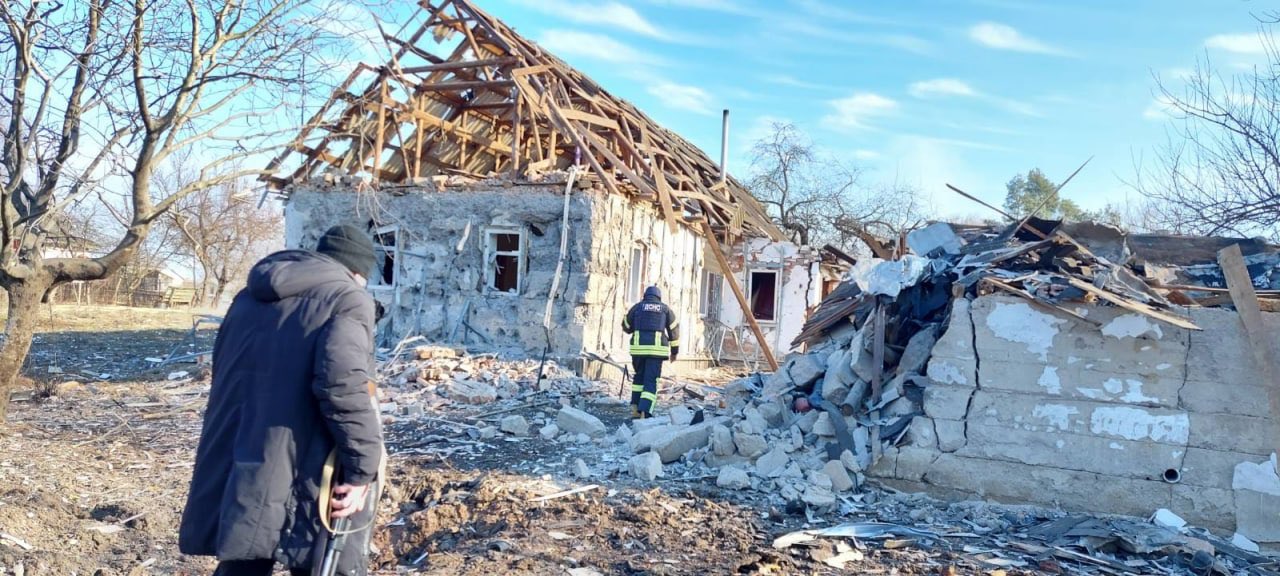 Russian Grad rocket attack near Chernihiv