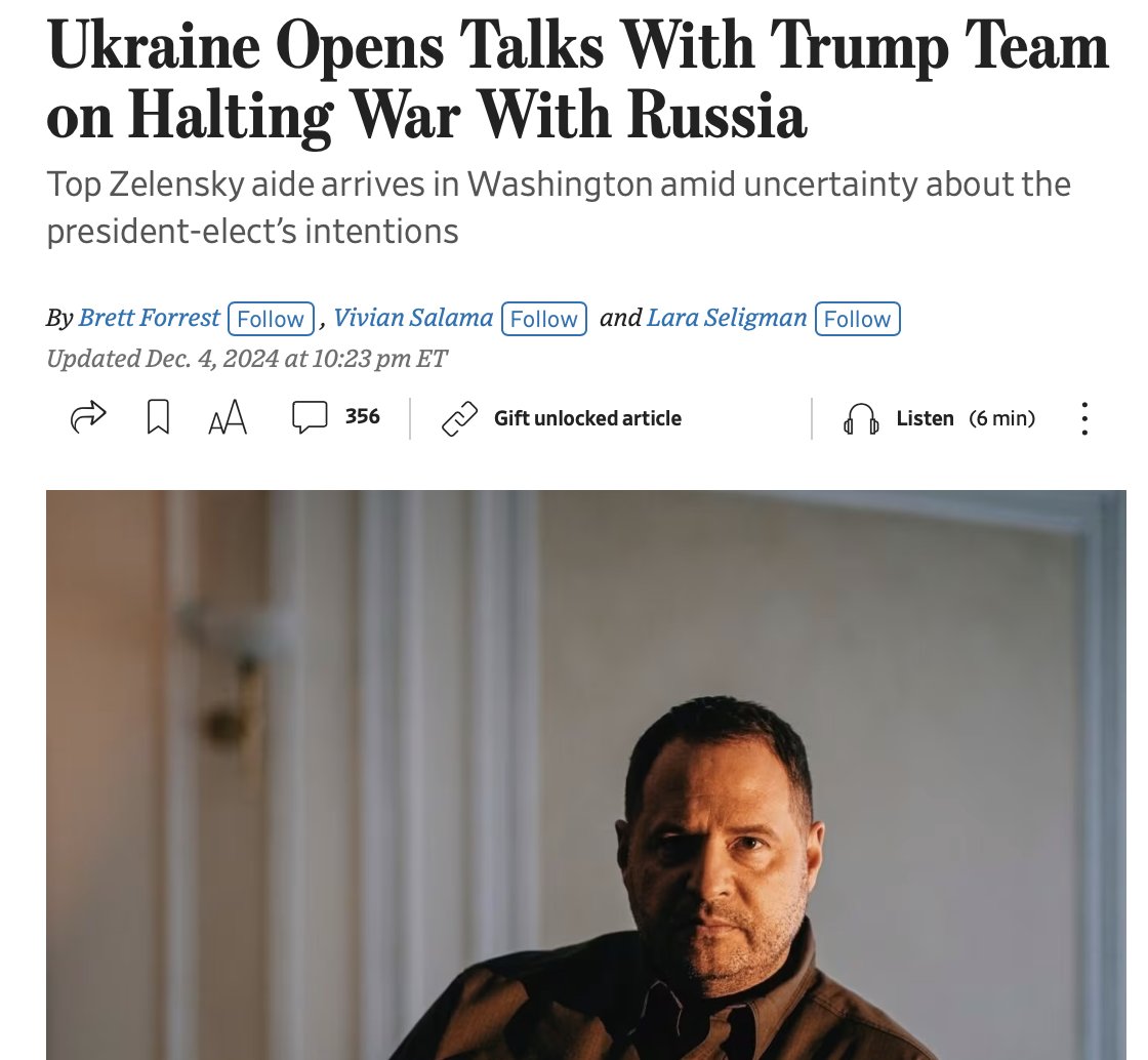 Zelenskiy’s pragmatic new approach: discussing peace with Trump team