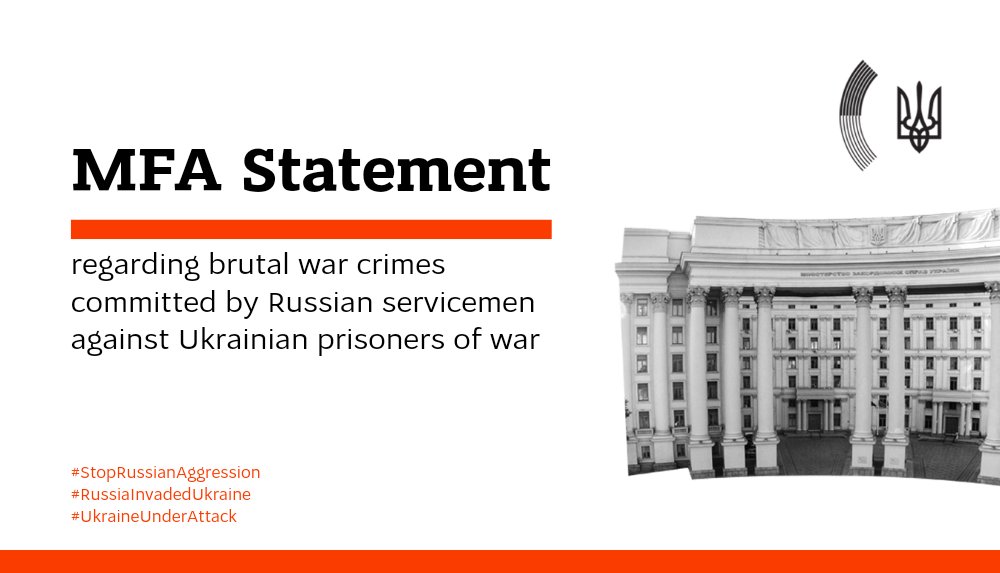 Ukraine condemns Russian war crimes against POWs