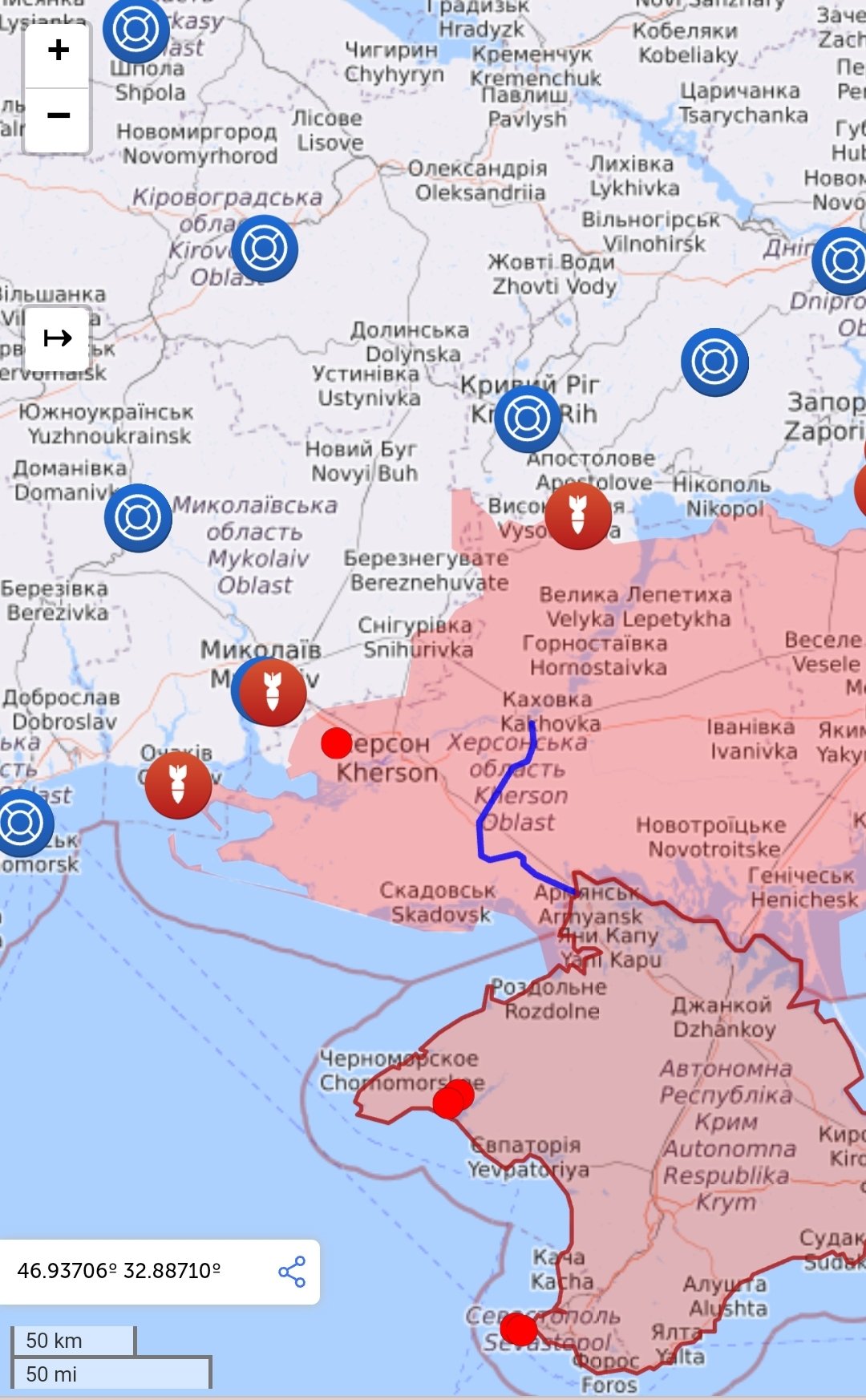 Russia aims for Kherson boundary, assaults Oleksandrivka, shells Mykolayiv with heavy losses