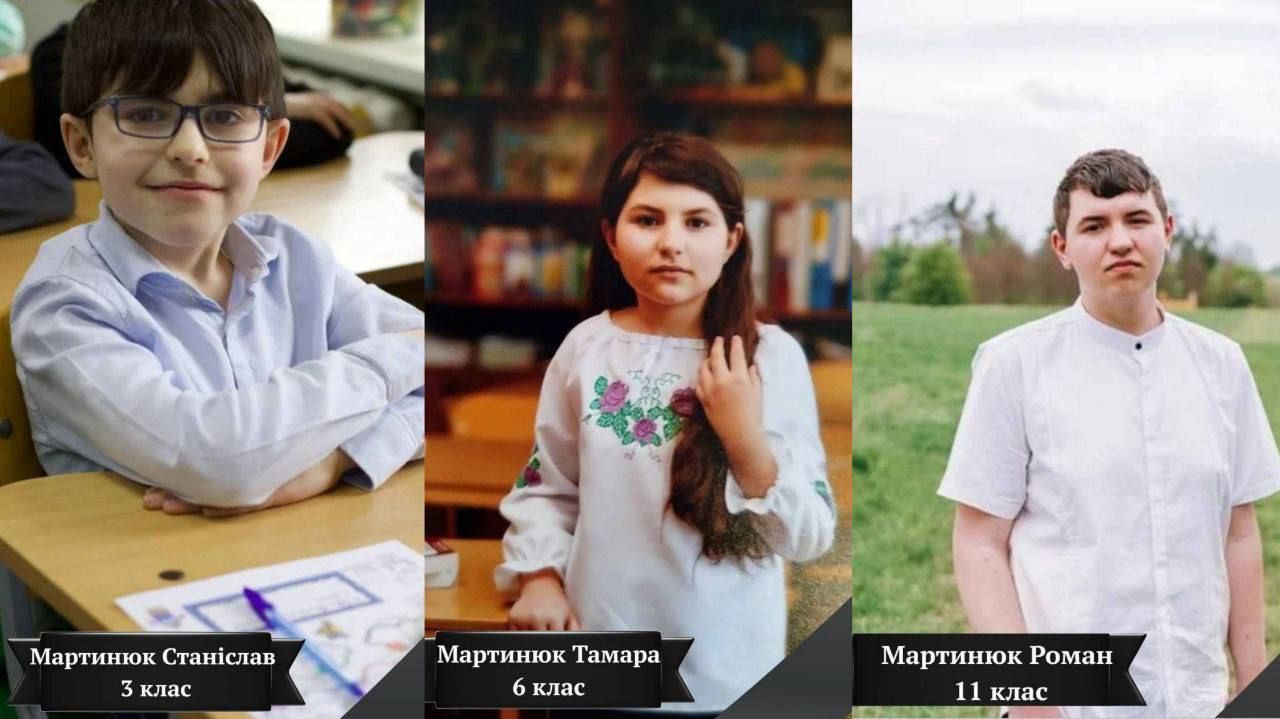 Three siblings killed by a Russian missile in Ukraine