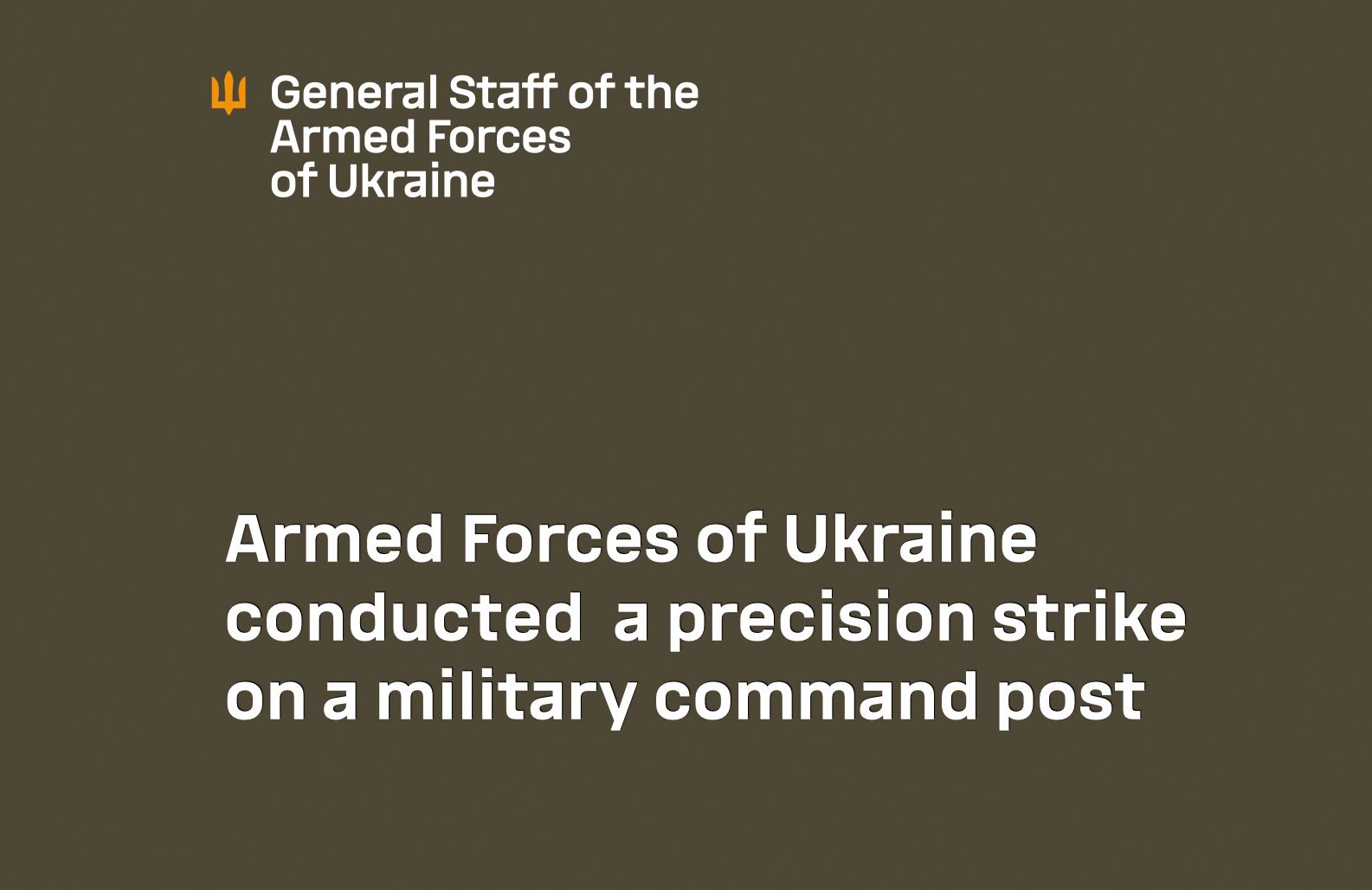 Ukraine strikes Russian command post in Donbas