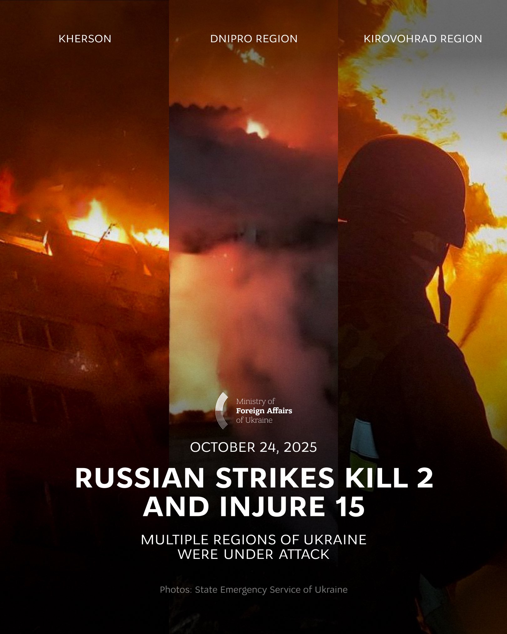 Russian strikes in Kherson kill 2, injure 15 including child