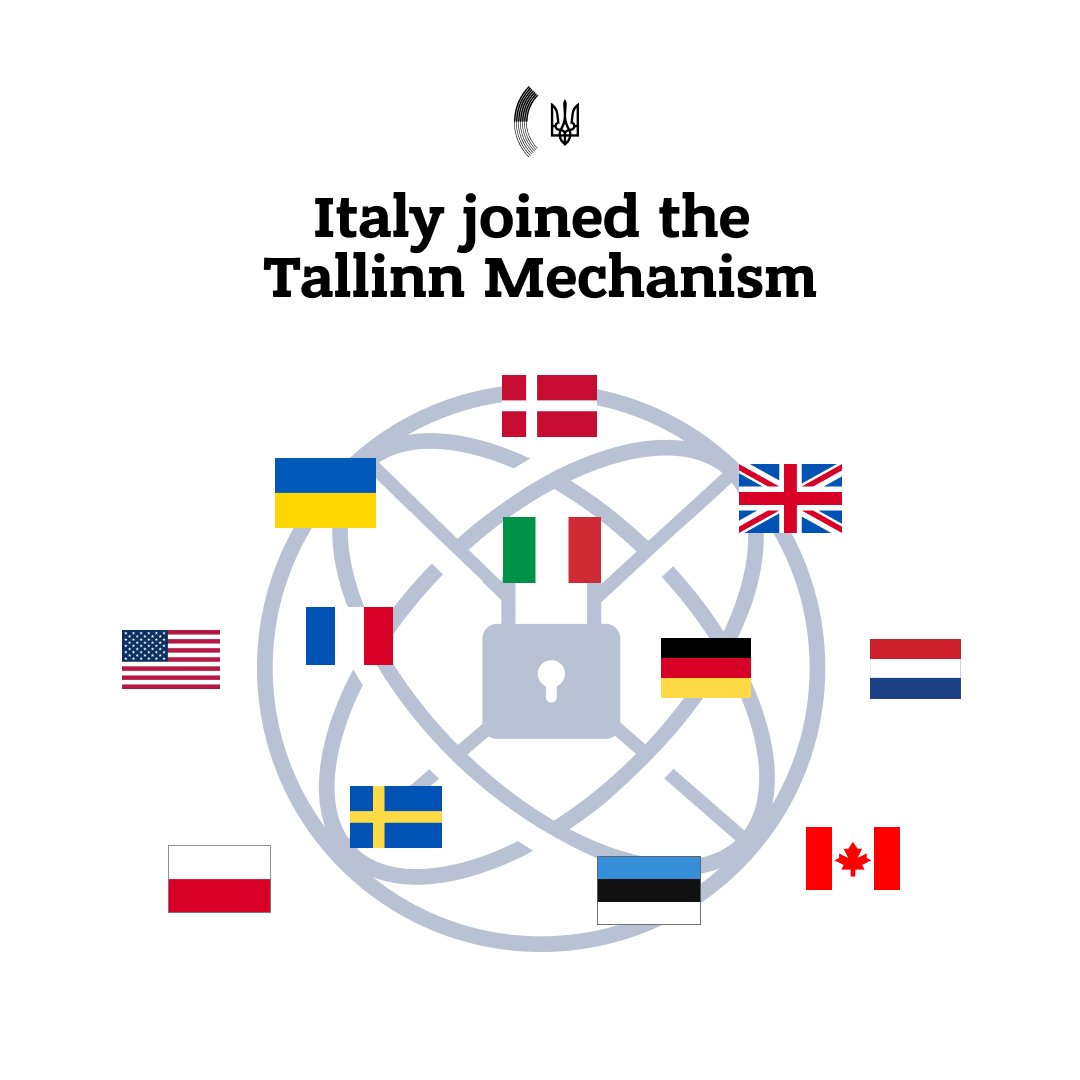 Ukraine welcomes Italy to Tallinn Mechanism