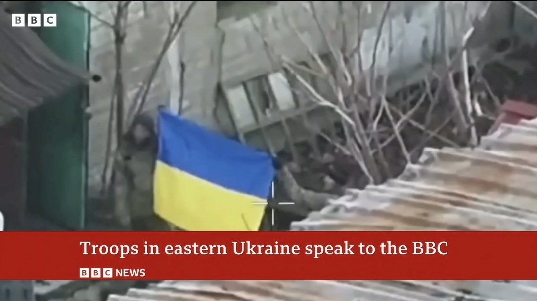 Ukrainian soldier says raising flag proves strength to maintain support