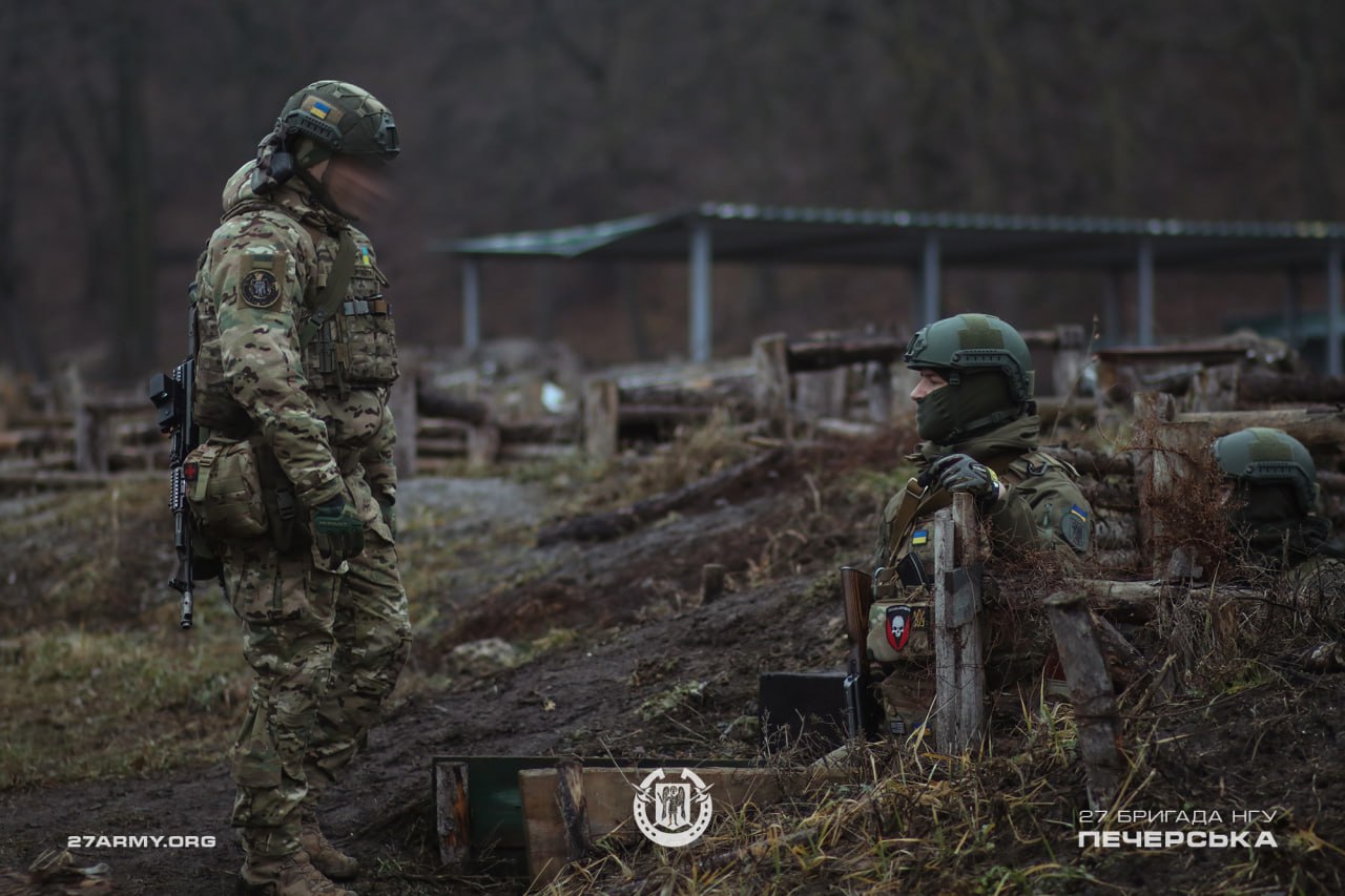 Training routine of the 27th Pechersk Brigade of the NGU