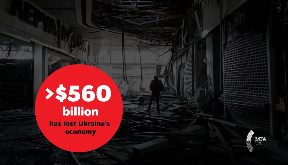 Ukraine’s $560 billion economic loss from Russian aggression