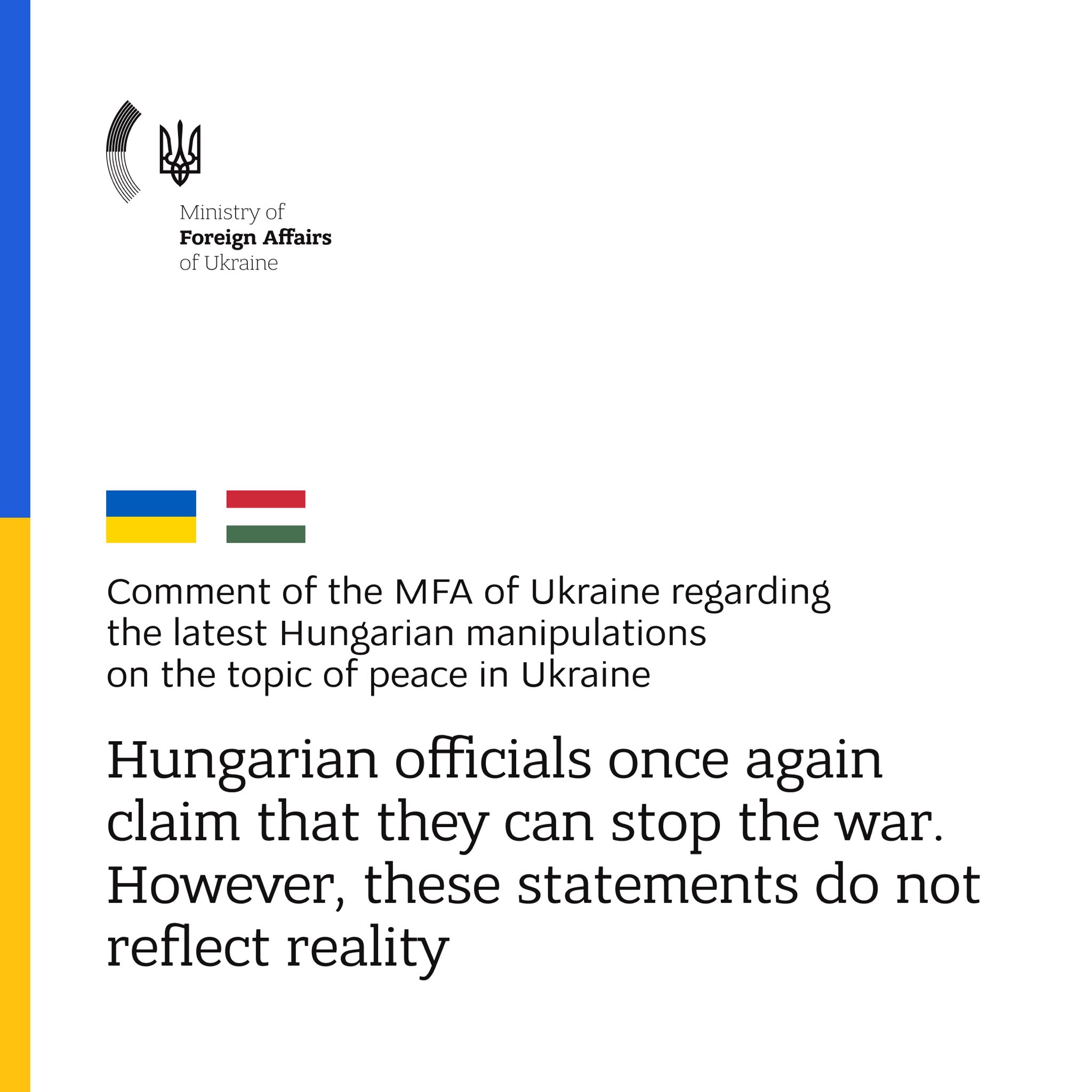 Ukraine refutes Hungarian peace claims amid ongoing missile strikes