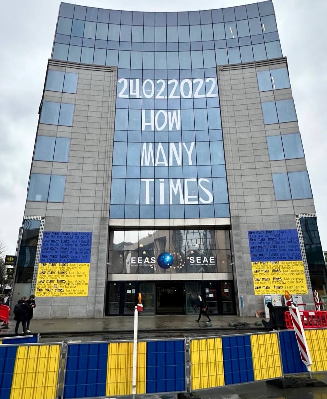 Kharkiv artist paints mural in Brussels for The Wall project