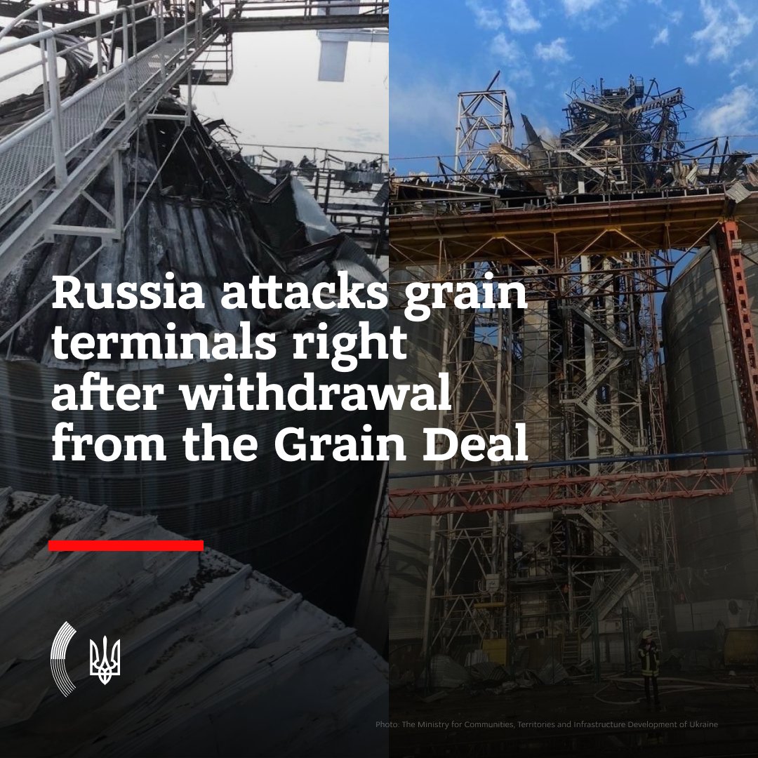 Russia attacks Odesa grain and oil terminals after killing Grain Deal