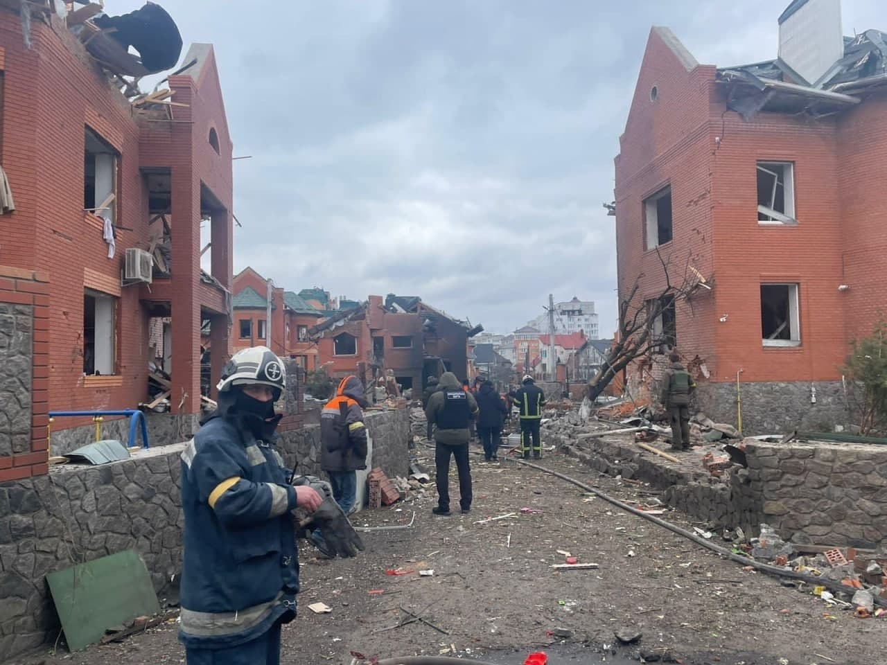 Missile attack in Bila Tserkva damages homes, injures at least 2